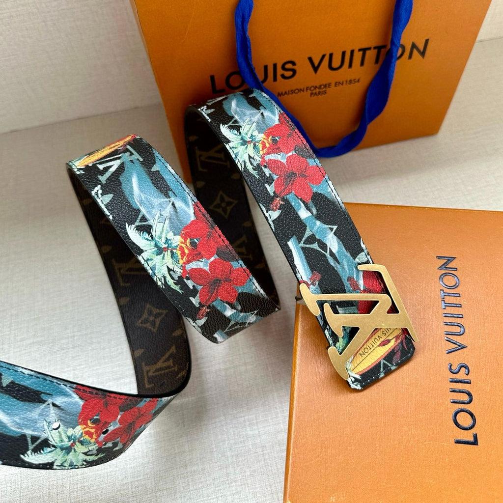 Louis Vuitton LV Tag 40mm Reversible Belt Blue