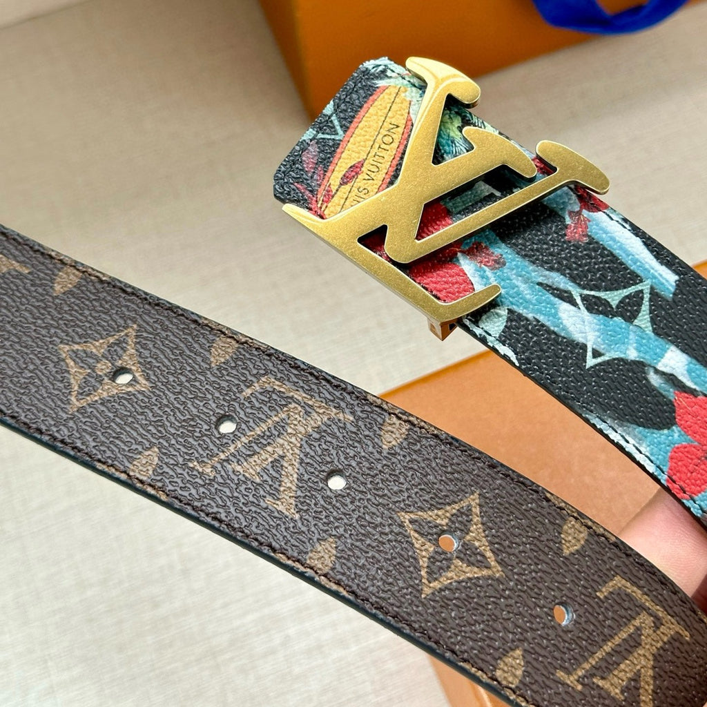 Louis Vuitton LV Tag 40mm Reversible Belt Blue