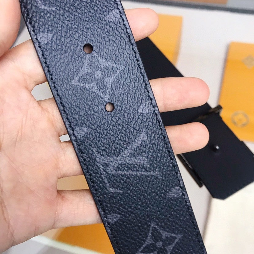 Louis Vuitton LV Initiales 40MM Reversible Belt Monogram Eclipse
