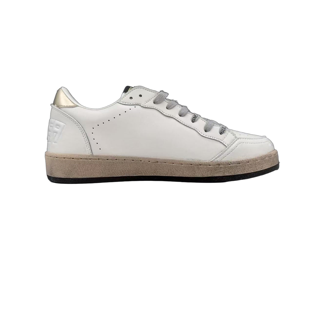 Golden Goose Ball Star White Leather Gold
