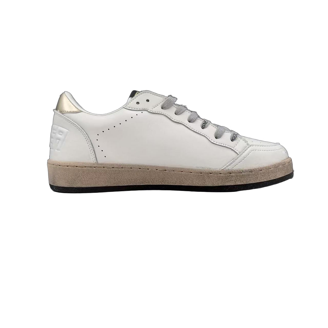 Golden Goose Ball Star White Leather Gold