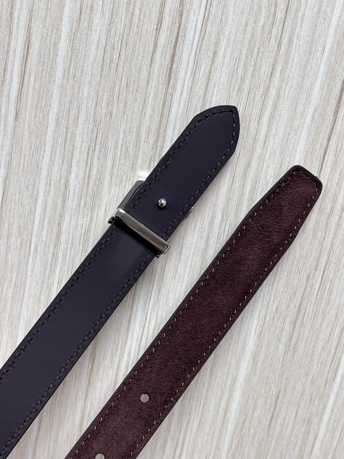 Louis Vuitton LV Bloom 20MM Belt Brown Suede