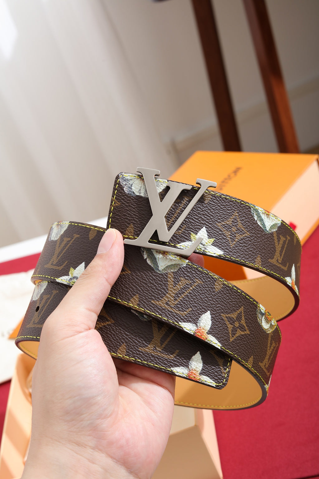 Louis Vuitton LV Initiales Monogram Flower 40mm Reversible Belt