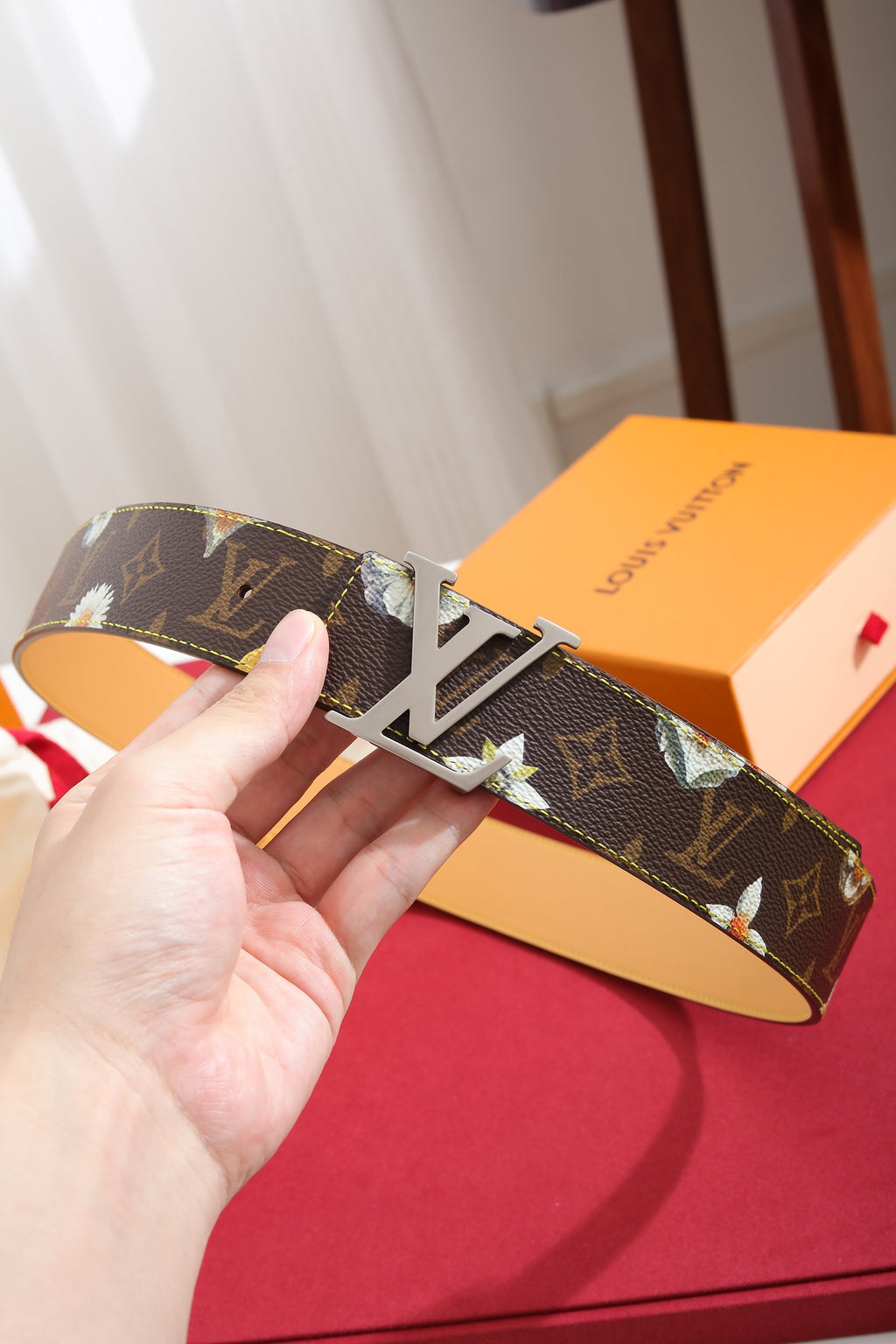 Louis Vuitton LV Initiales Monogram Flower 40mm Reversible Belt