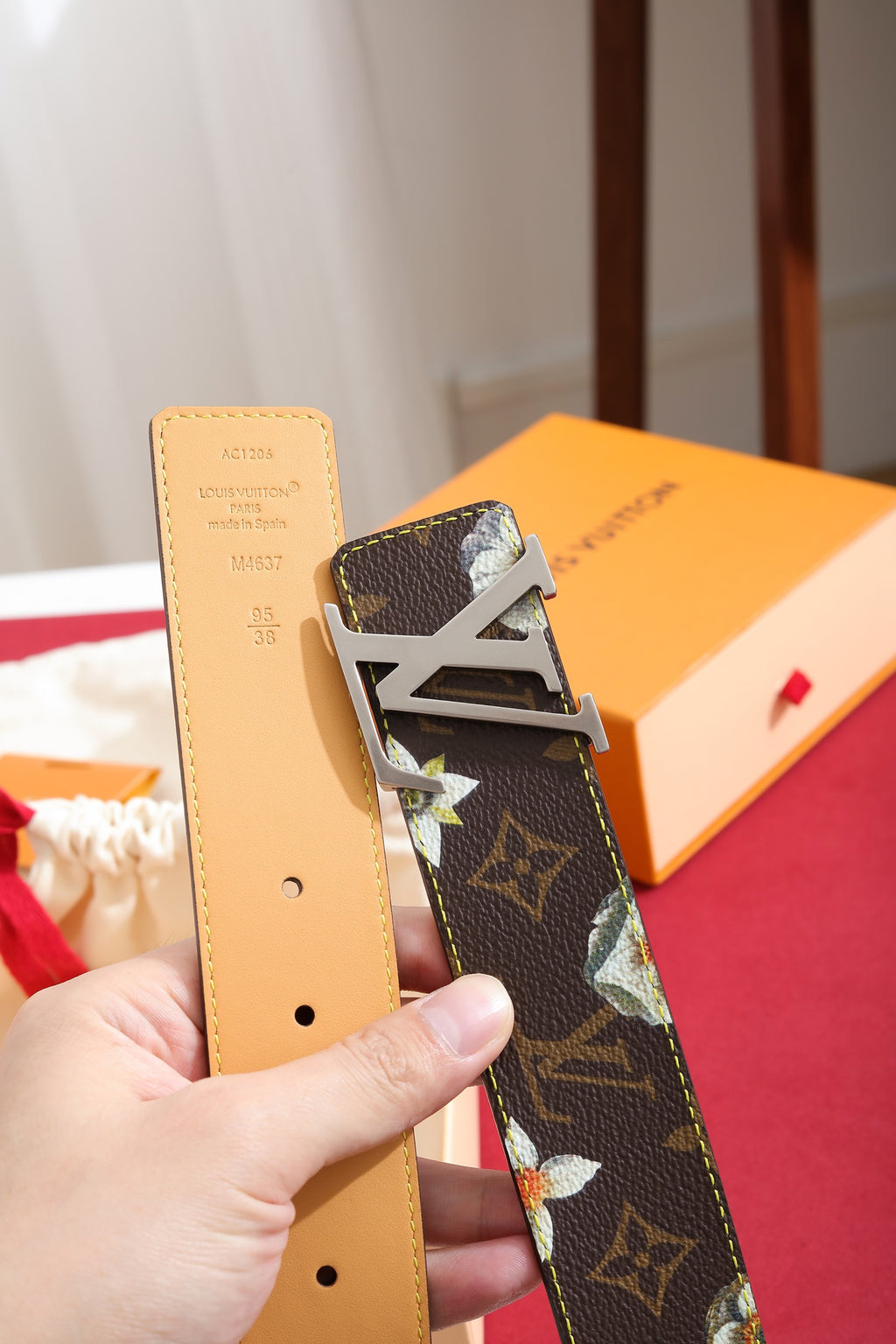 Louis Vuitton LV Initiales Monogram Flower 40mm Reversible Belt