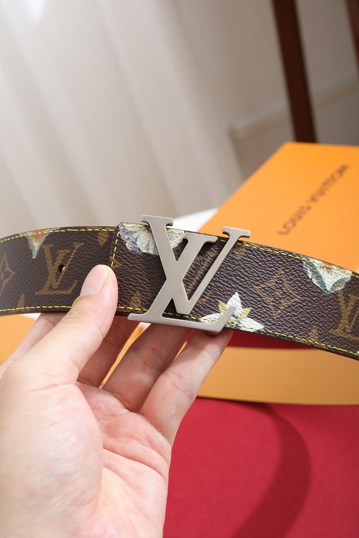 Louis Vuitton LV Initiales Monogram Flower 40mm Reversible Belt