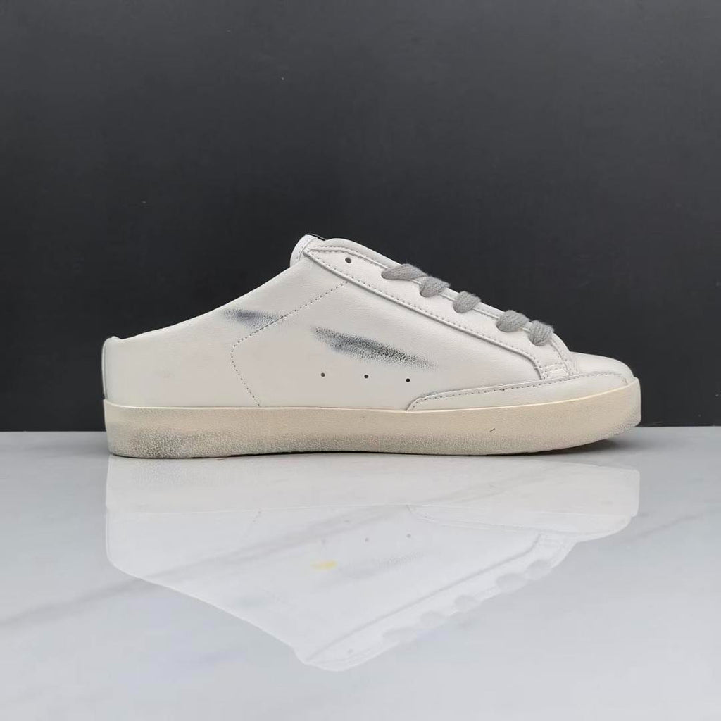 Golden Goose Super-Star Sabot White Leather Pink