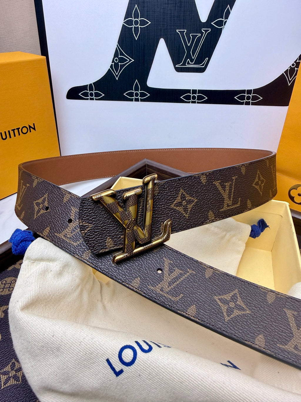LV Monogram Eclipse Matte Black 40mm Belt