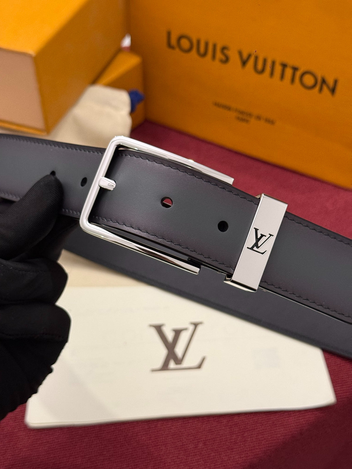 Louis Vuitton Pont Neuf Patinated 35mm Belt