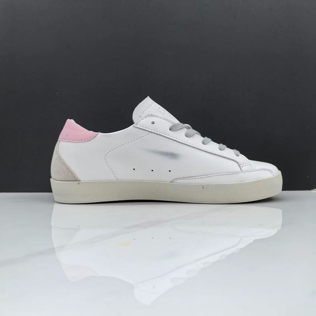 Golden Goose Super-Star White Leather Silver Pink