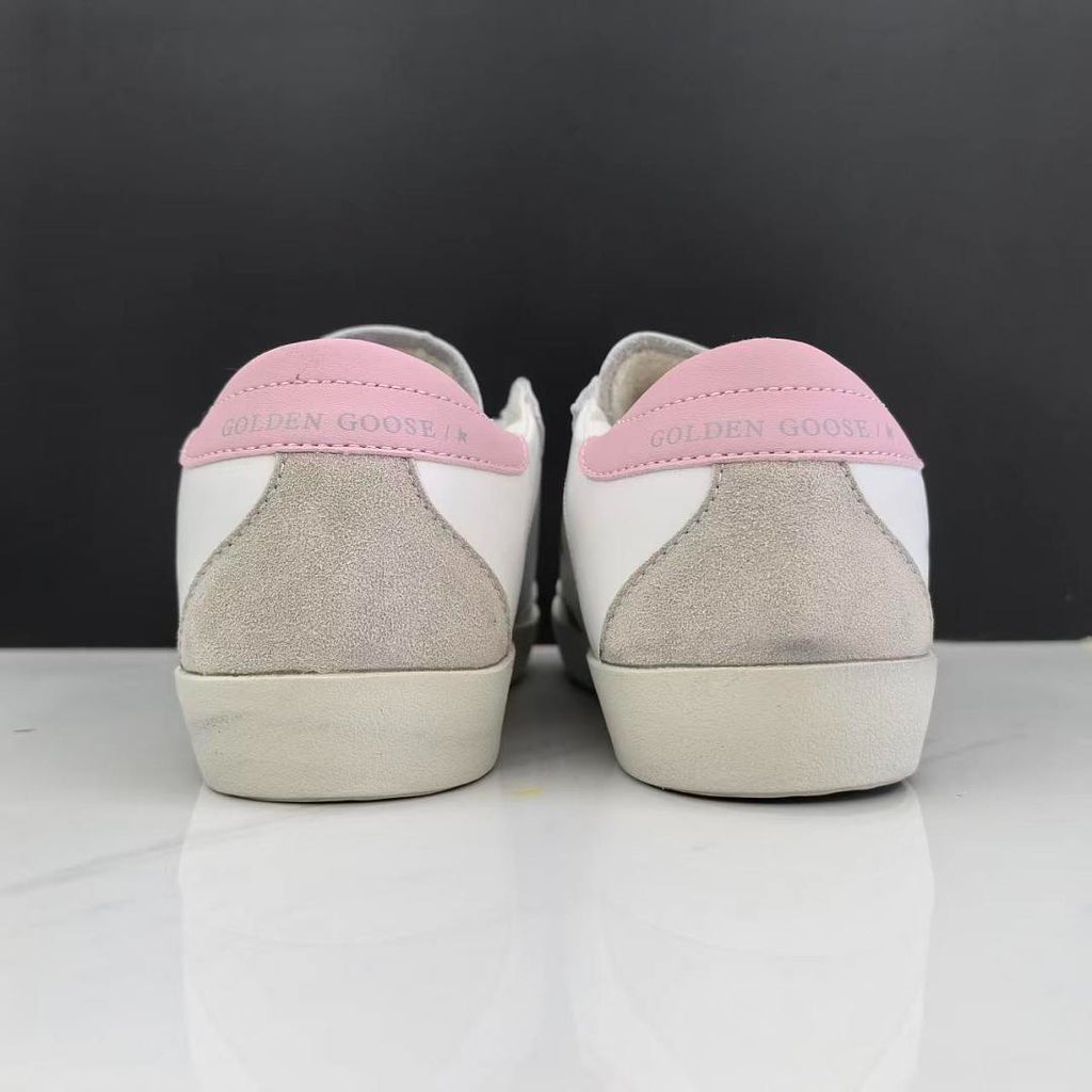Golden Goose Super-Star White Leather Silver Pink