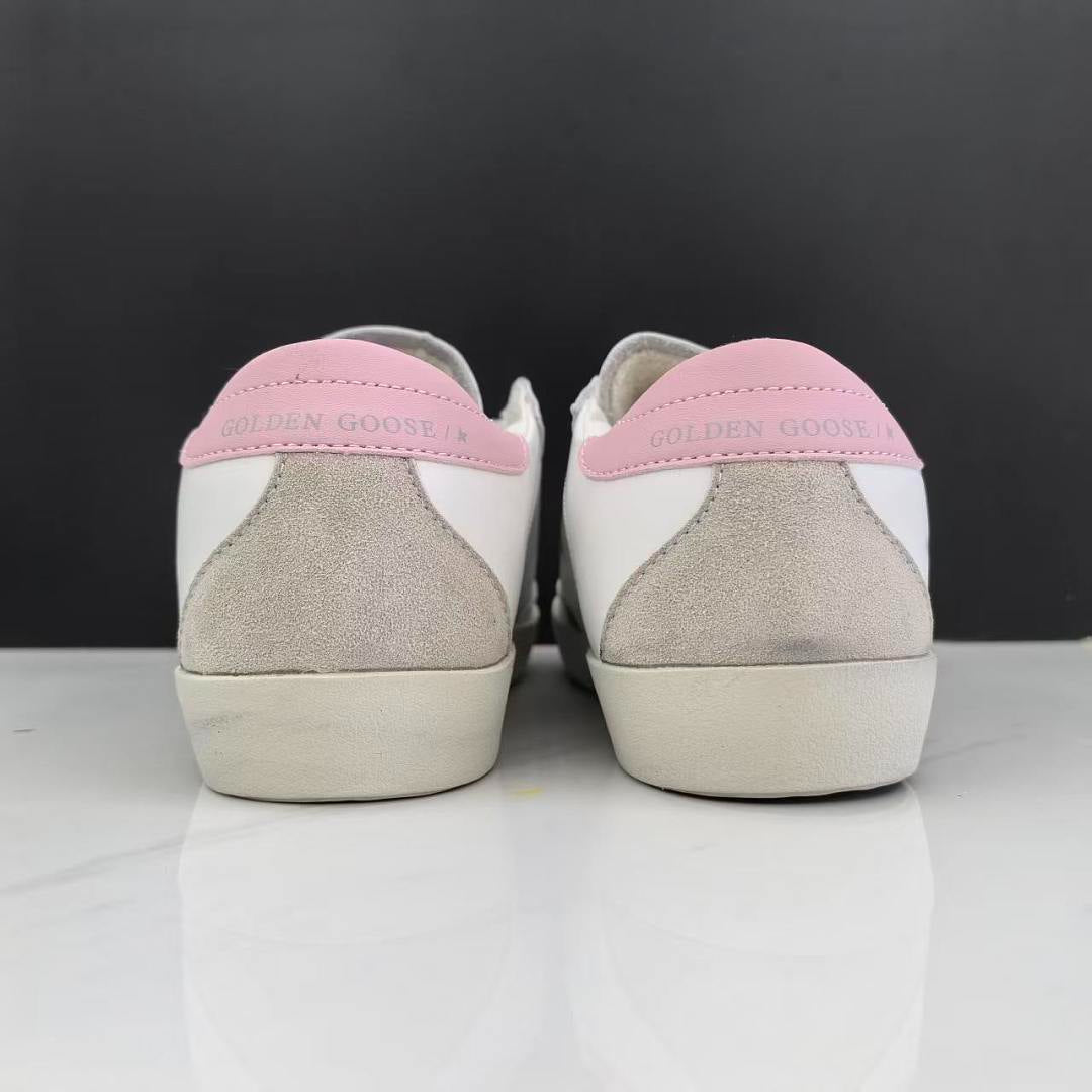Golden Goose Super-Star White Leather Silver Pink