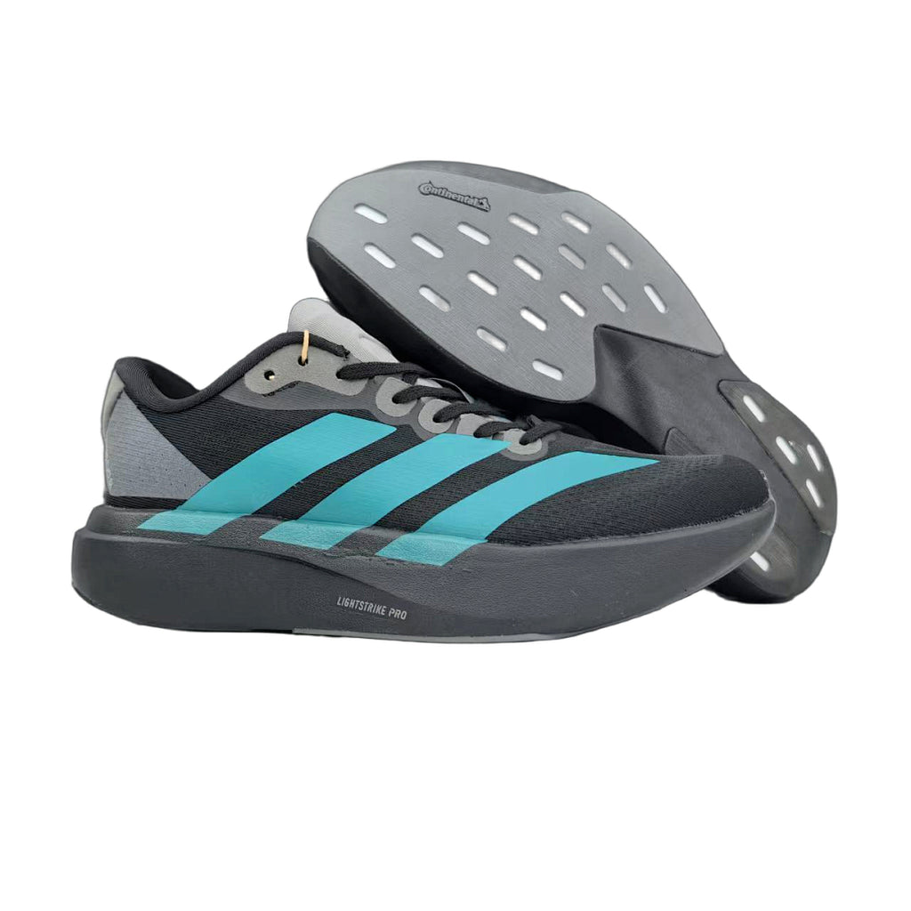 adidas Unisex Adizero Evo SL Core Black / Pure Teal / Grey Four