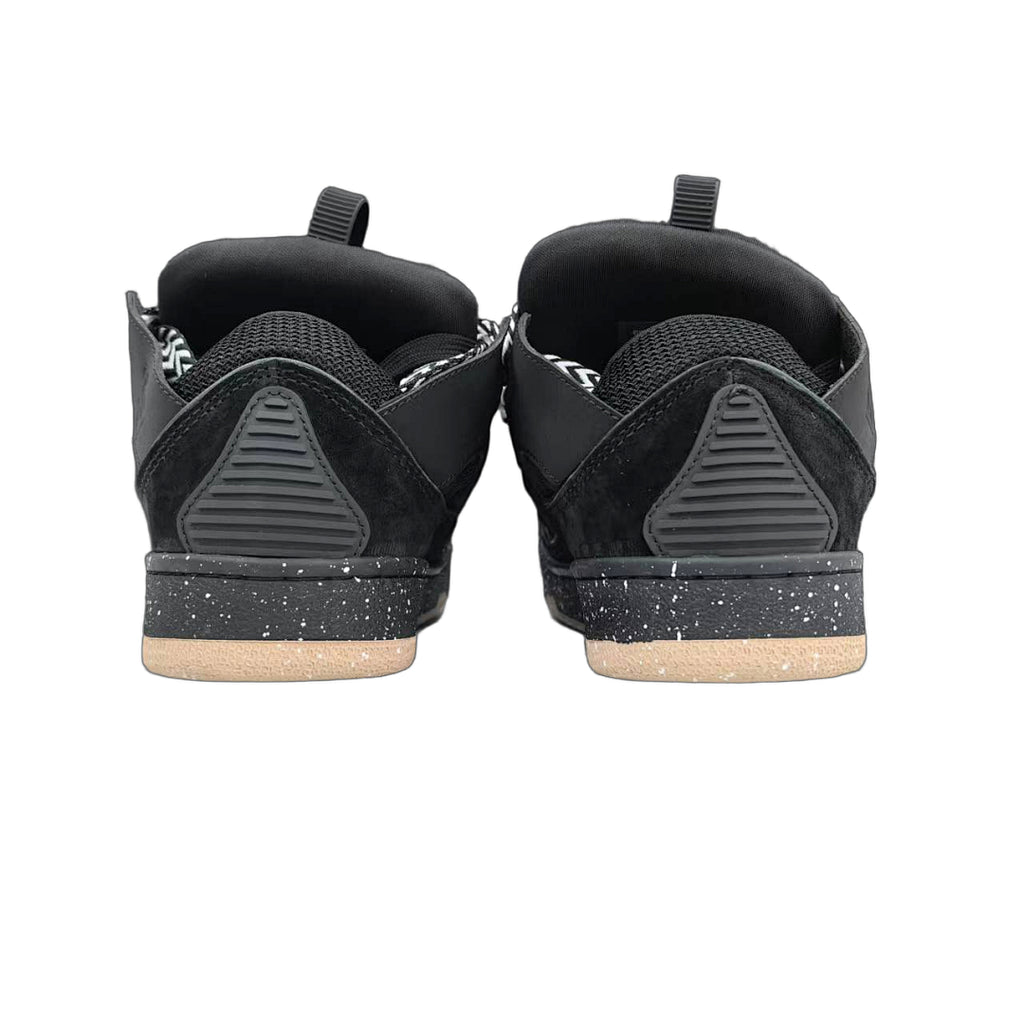 Lanvin Curb Sneakers 'Black Paint Splatter' - Gum Sole