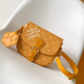 LV Montsouris Bag 20cm Yellow in PVC with Cowhide 286946