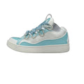 Lanvin Curb Sneakers 'White Light Blue' - Patent Leather