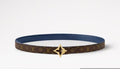 Louis Vuitton LV Flowergram 20MM Reversible Belt Monogram Canvas Blue