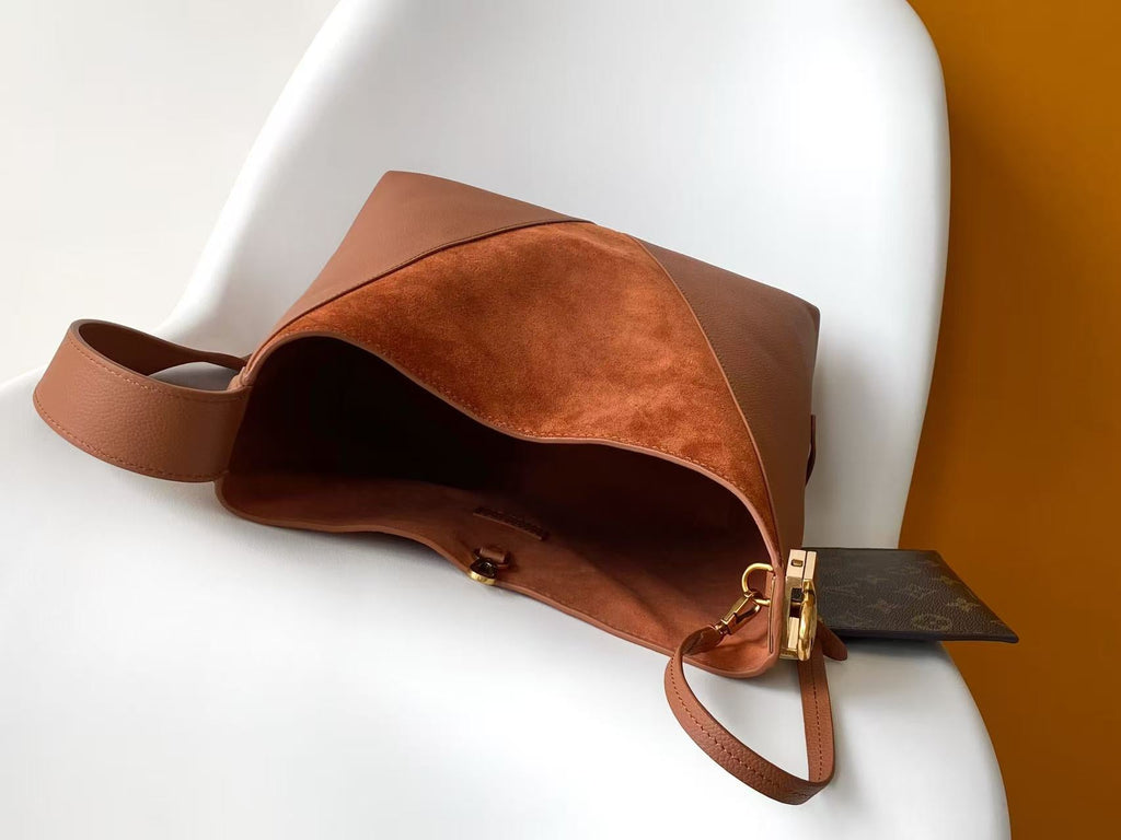 LV Low Key Hobo Bag 35 Brown in Smooth Cowhide 286847