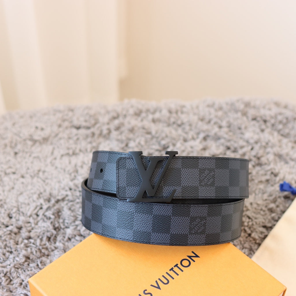 Louis Vuitton LV Initiales Damier Graphite 40mm Reversible Belt