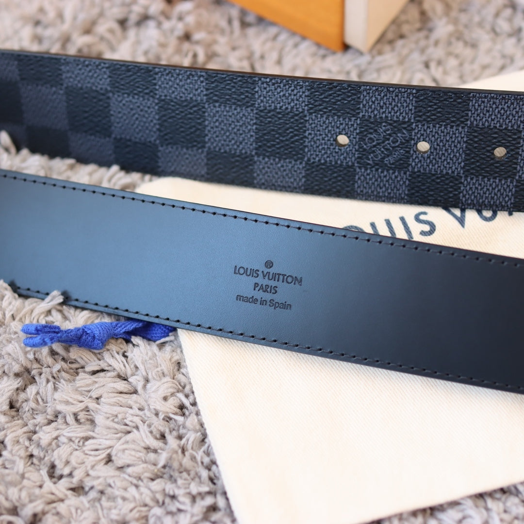 Louis Vuitton LV Initiales Damier Graphite 40mm Reversible Belt