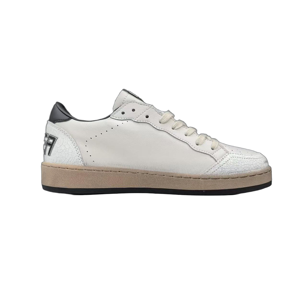 Golden Goose Ball Star White Leather Black