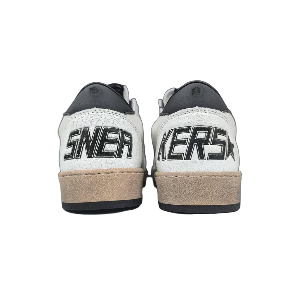 Golden Goose Ball Star White Leather Black