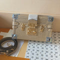 LV Petite Malle Bag 20cm Gold in Crocodile-pattern Cowhide 287741
