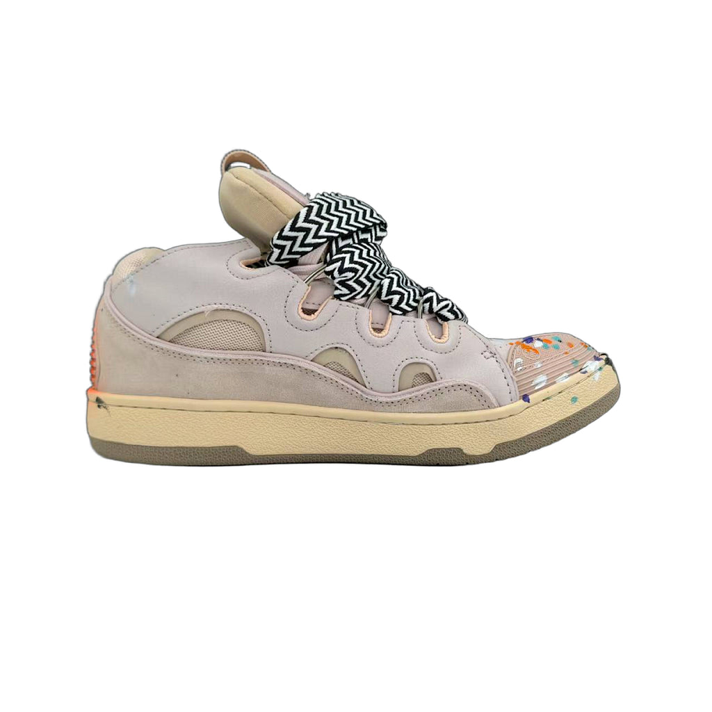 Lanvin x Gallery Dept. Curb Sneakers 'Light Pink Multi Paint Splatter'
