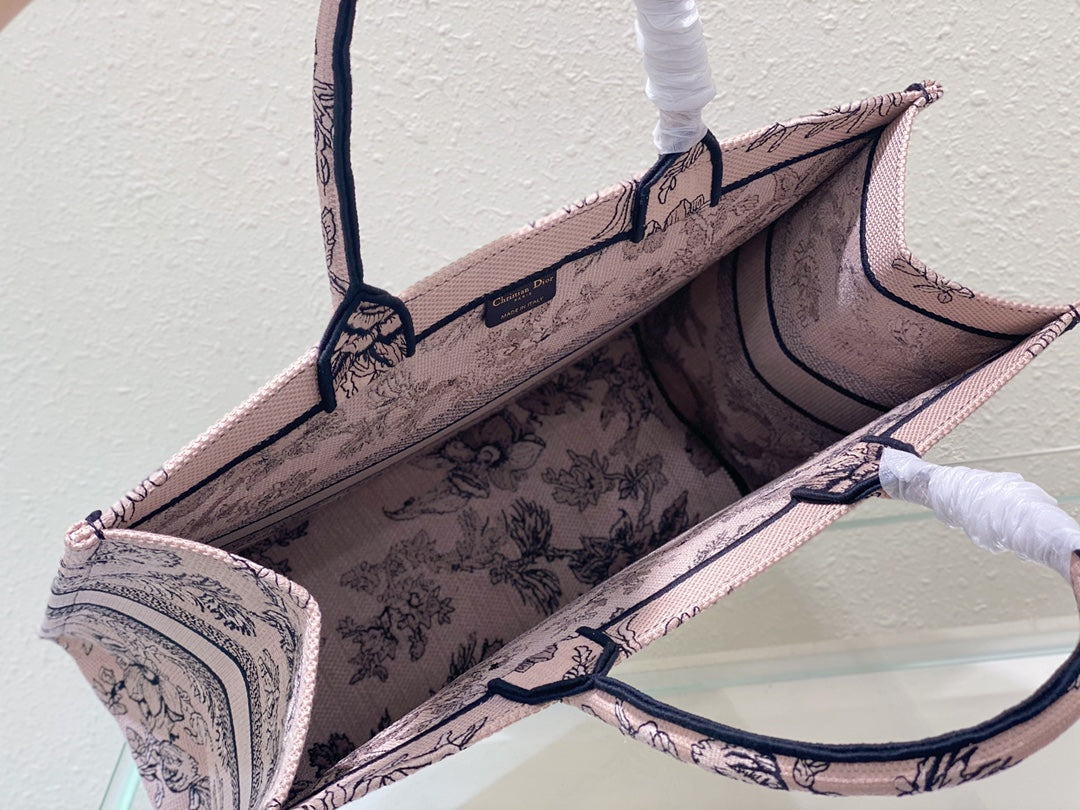 Large CD Book Tote 42cm Jardin Botanique Pink