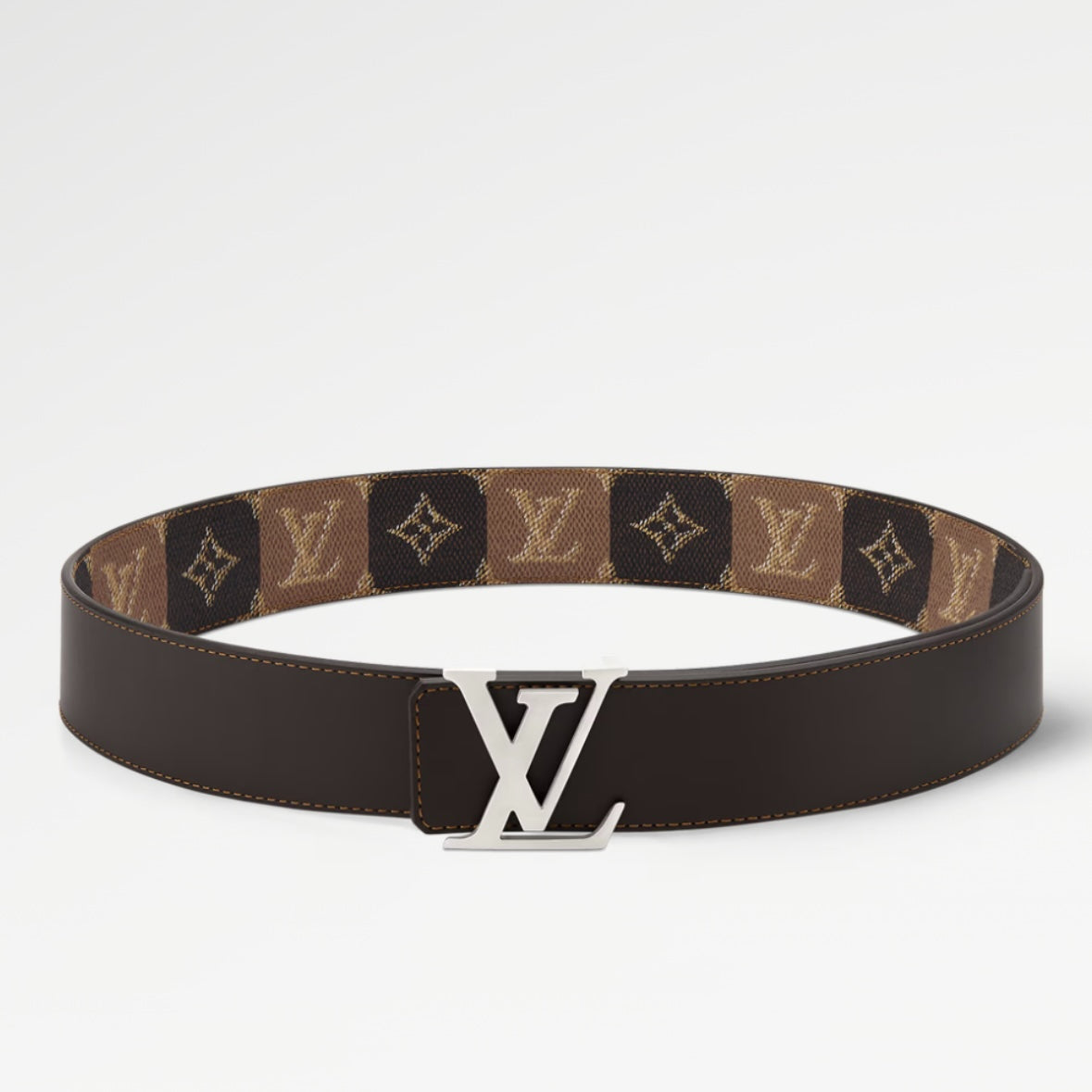 Louis Vuitton LV Initiales College Monogram Heritage 40MM Reversible Belt