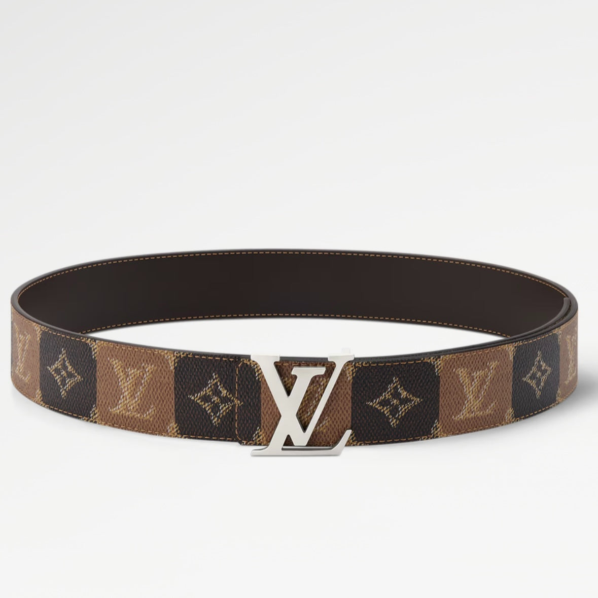 Louis Vuitton LV Initiales College Monogram Heritage 40MM Reversible Belt