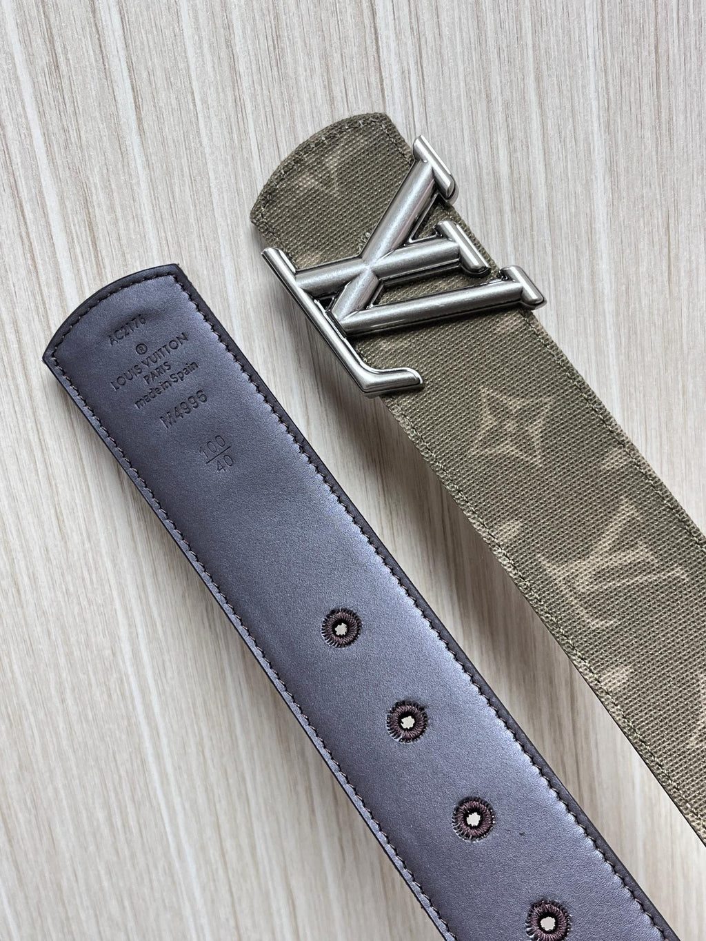 Louis Vuitton LV Initiales Monogram Jacquard 40mm Reversible Belt