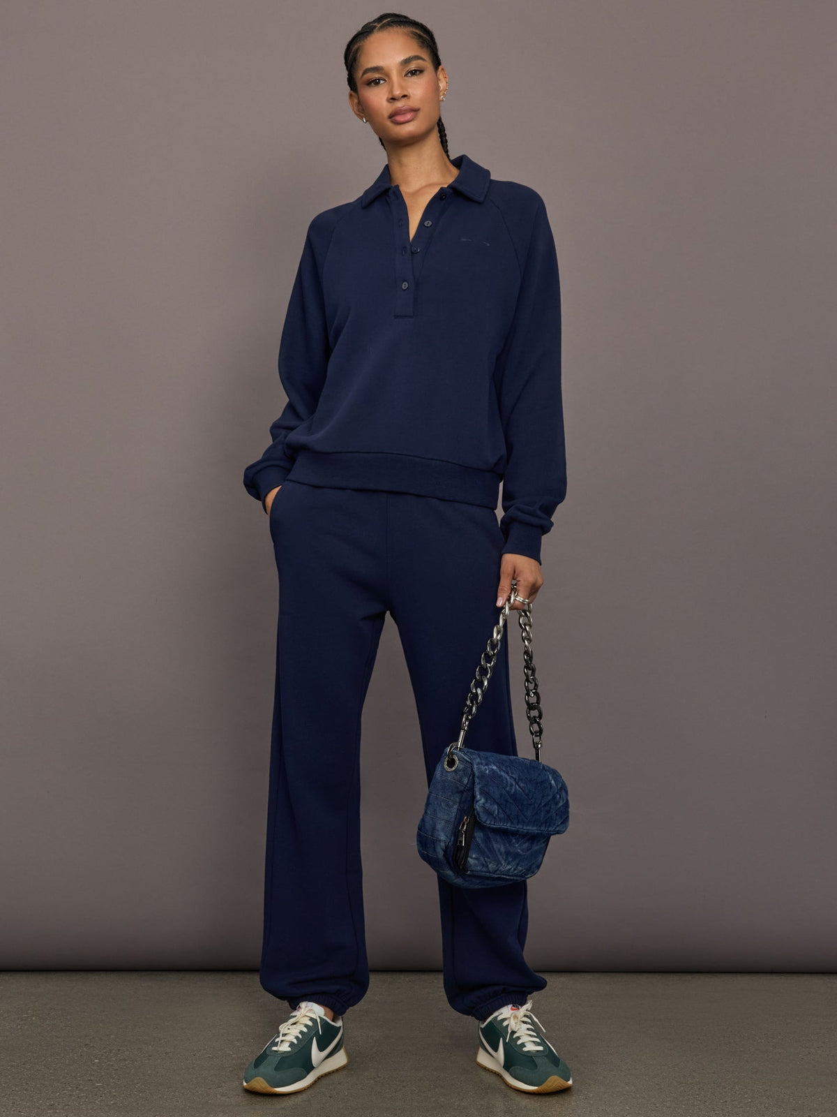 Collared Elle Polo - Navy