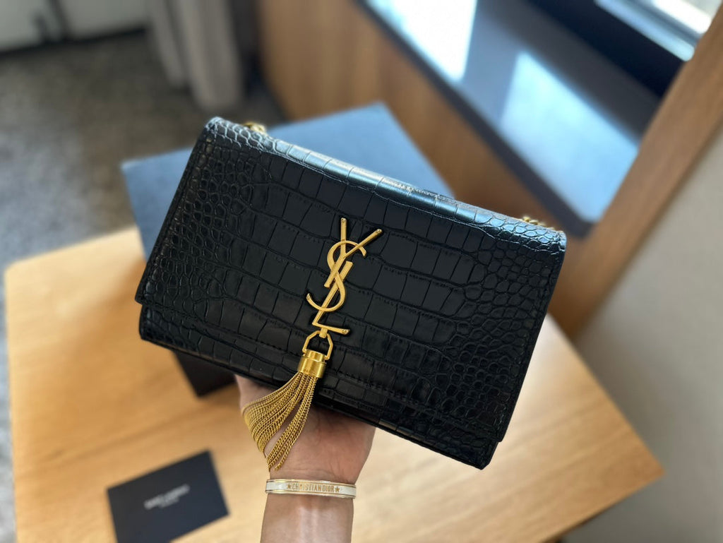 YSL Kate Woc monogram logo bag size 22×17cm