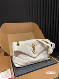 Y PUFFER SMALL SIZE BAG IN QUILTED LAMBSKIN Size: 28*17 CM