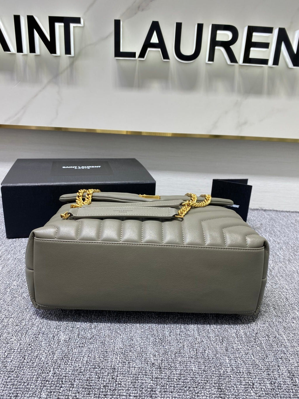 Y Loulou Medium Chain Bag In Y Leather