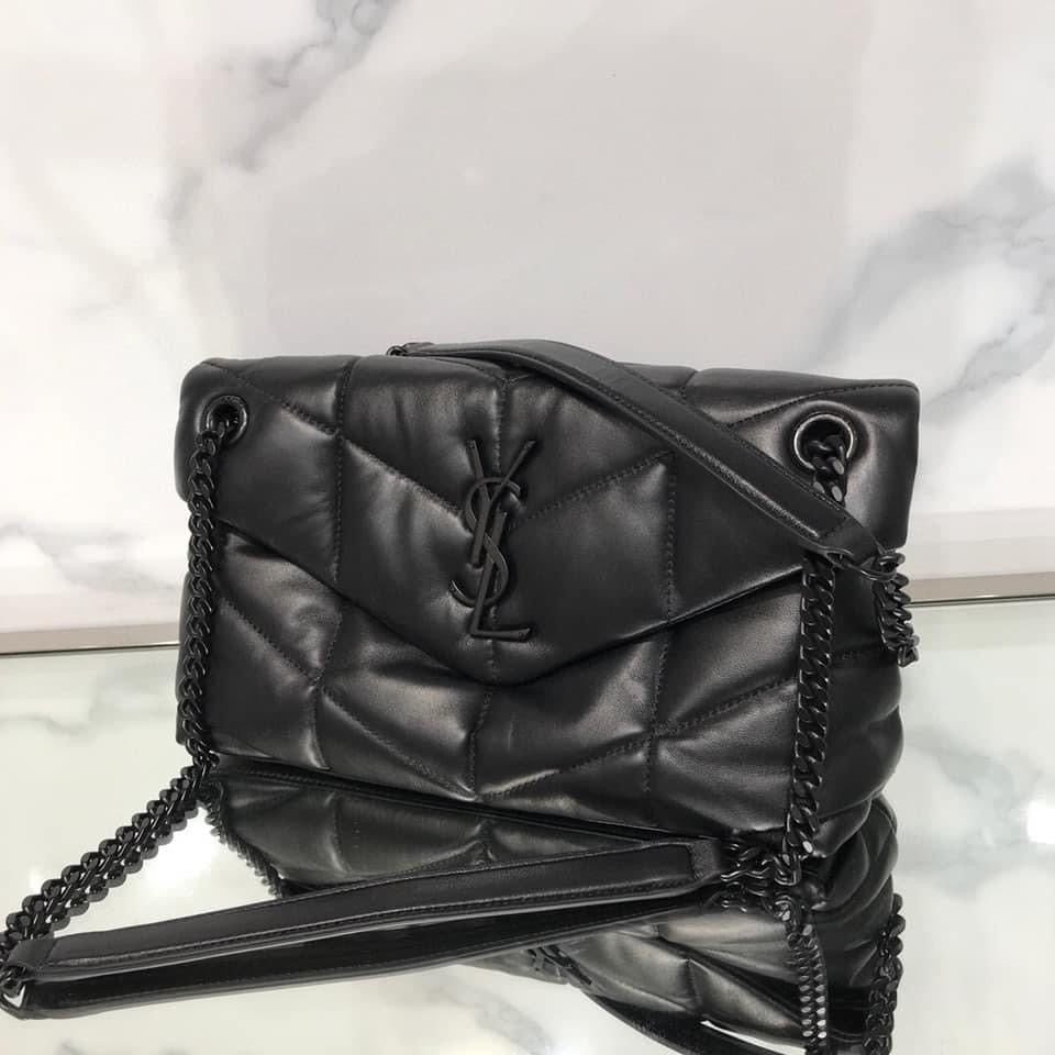 Y PUFFER MEDIUM BAG IN QUILTED LAMBSKIN