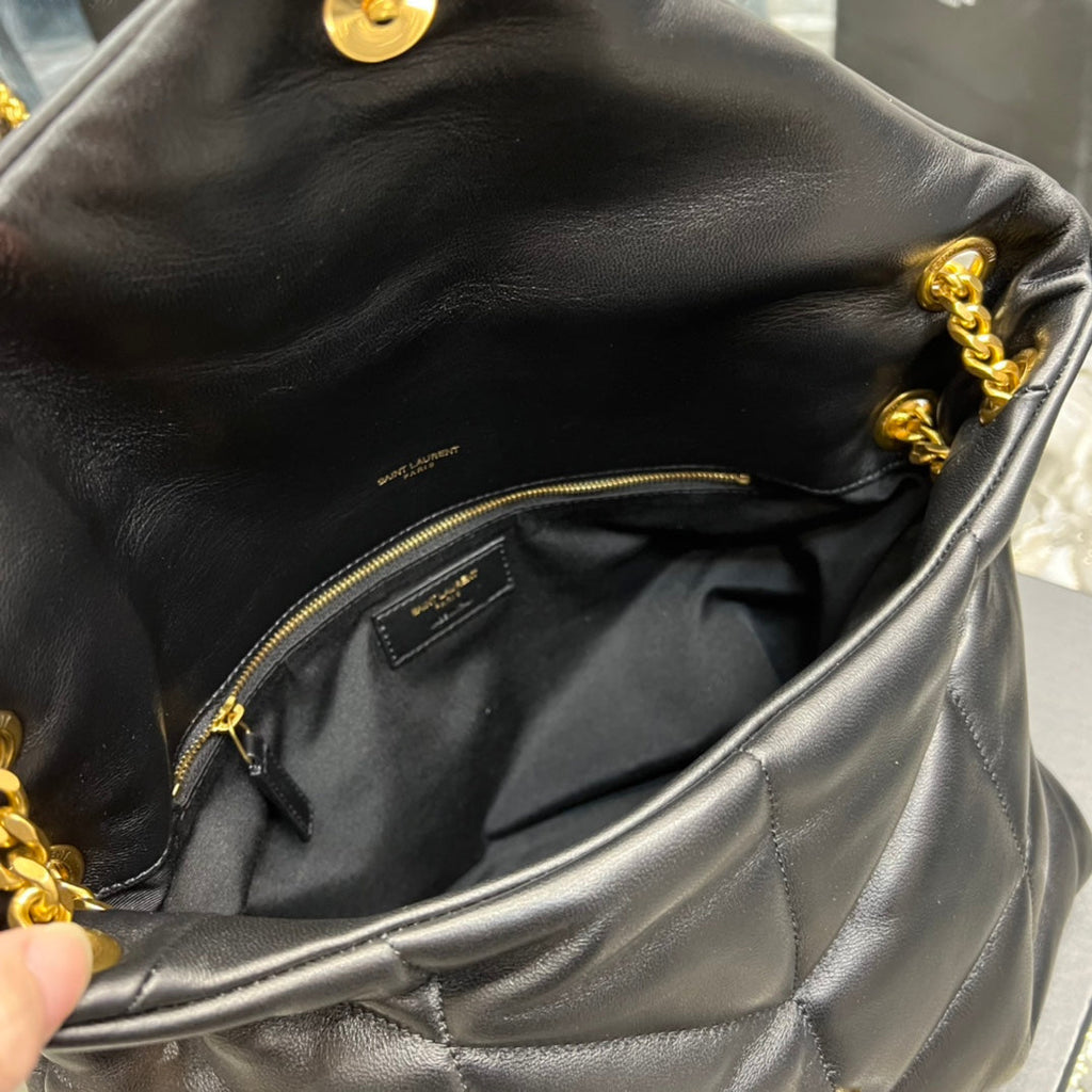 Y PUFFER MEDIUM BAG IN QUILTED LAMBSKIN