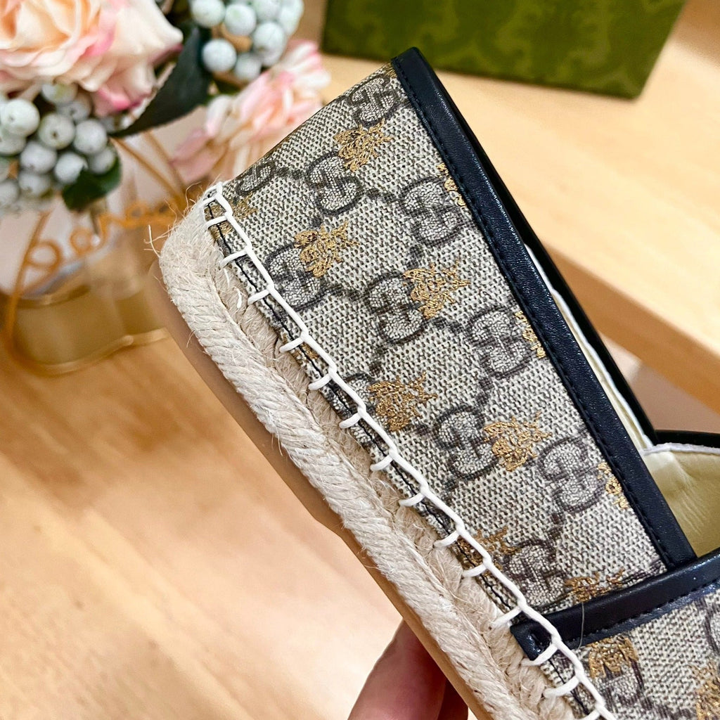 GG  Supreme Flat Shoes Brown Caro