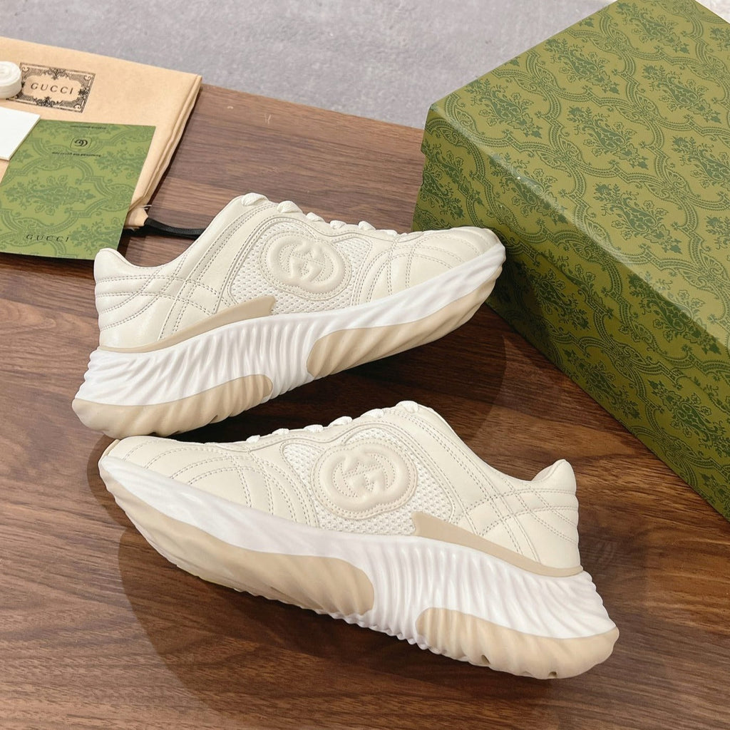 GG RIPPLE SNEAKER  cream