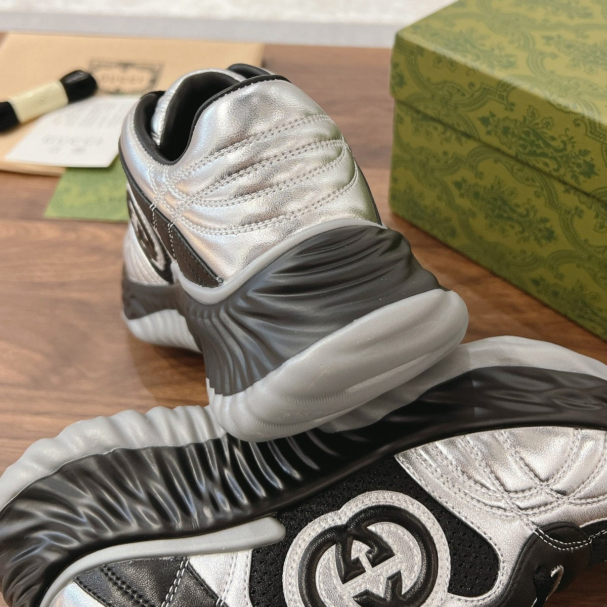 GG RIPPLE SNEAKER BLACK Silver