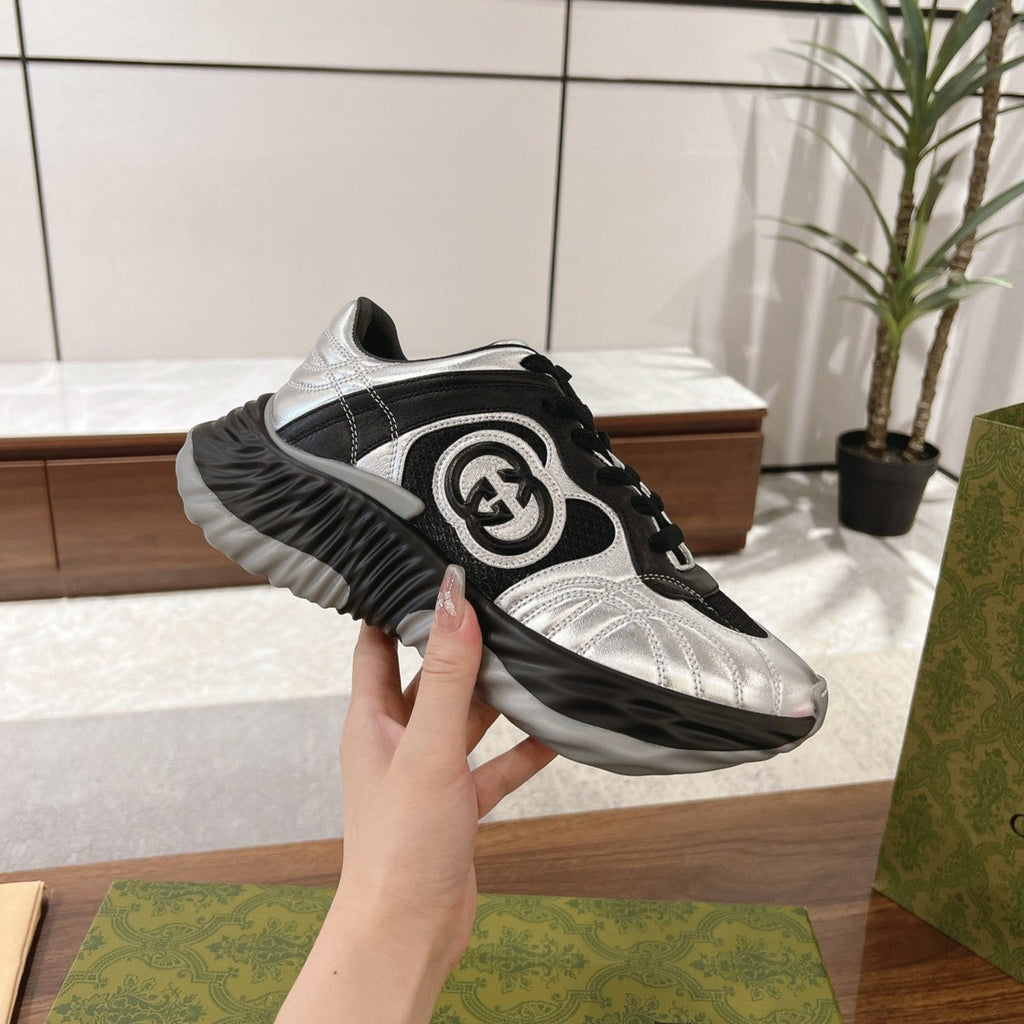 GG RIPPLE SNEAKER BLACK Silver