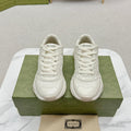 GG RIPPLE TRAINER WHITE LAMBSKIN