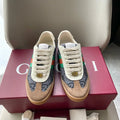 GG 26 Sneaker Brown Gray Canvas Suede 632803