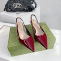 GG SIGNORIA 45 SLINGBACK PUMP BLOOD LAMBSKIN