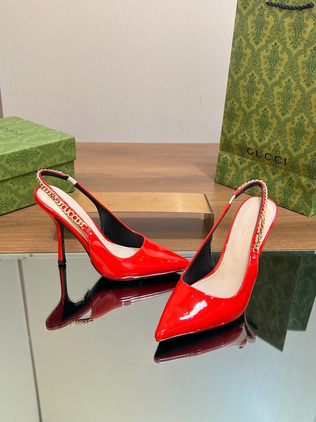 GG SIGNORIA SLINGBACK PUMP CANDY LAMBSKIN