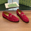 HORSEBIT LOAFER IN CHERRY RED SUEDE