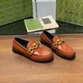 GG Marina Loafer Bronw Patent Calfskin