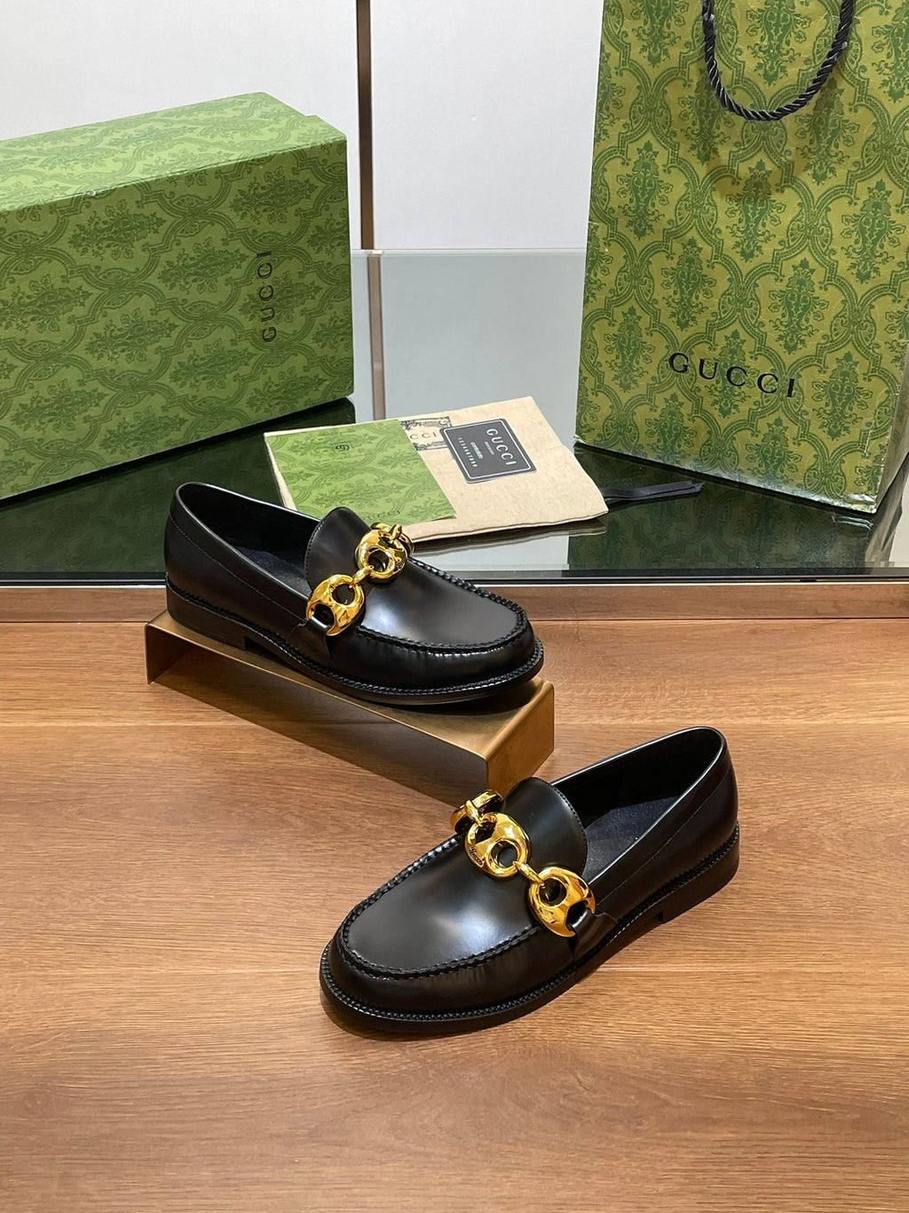 GG Marina Loafer Black Calfskin