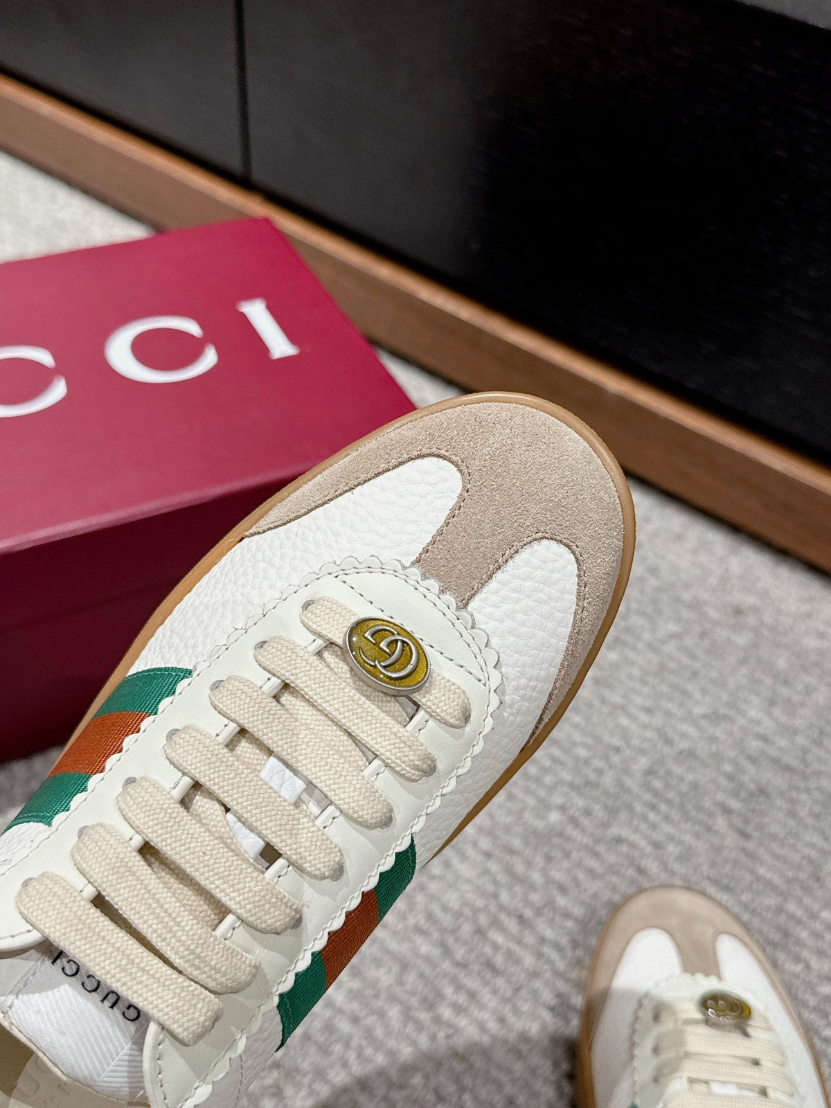 GG & ADIDAS SNEAKER WHITE CALFSKIN